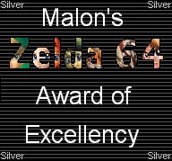 The silver award from Malon!